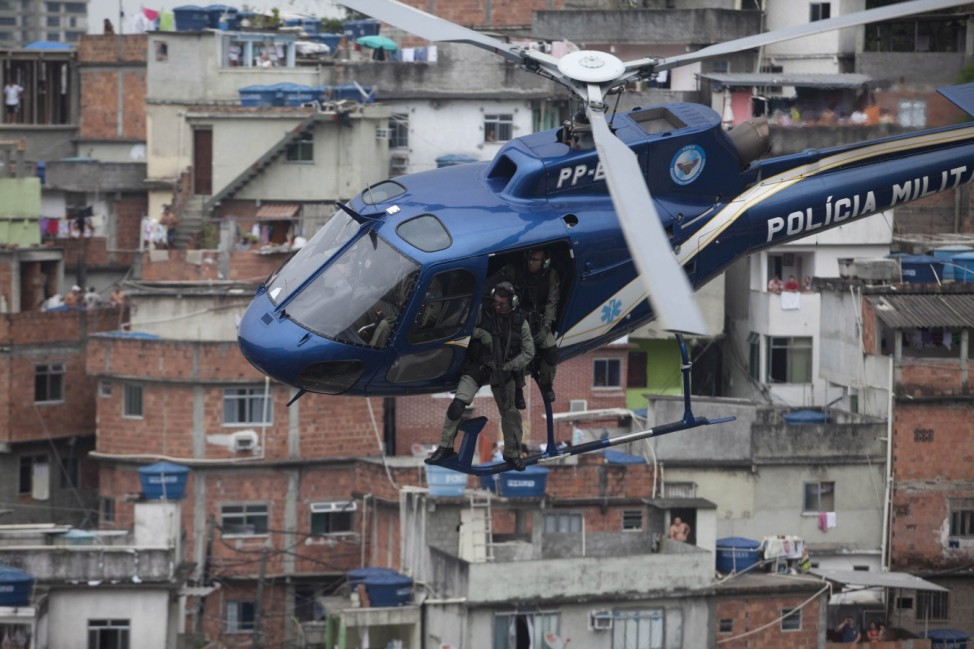 MILITARY OPERATION TO TAKE CONTROL OF RIO DE JANEIRO'S SLUMS