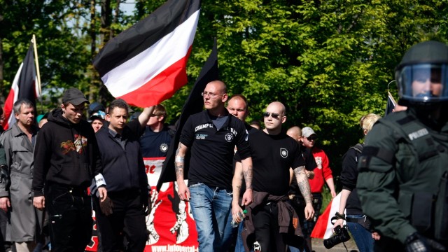 NPD May Day March In Halle