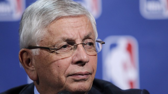 NBA Commissioner Stern speaks at a news conference in New York