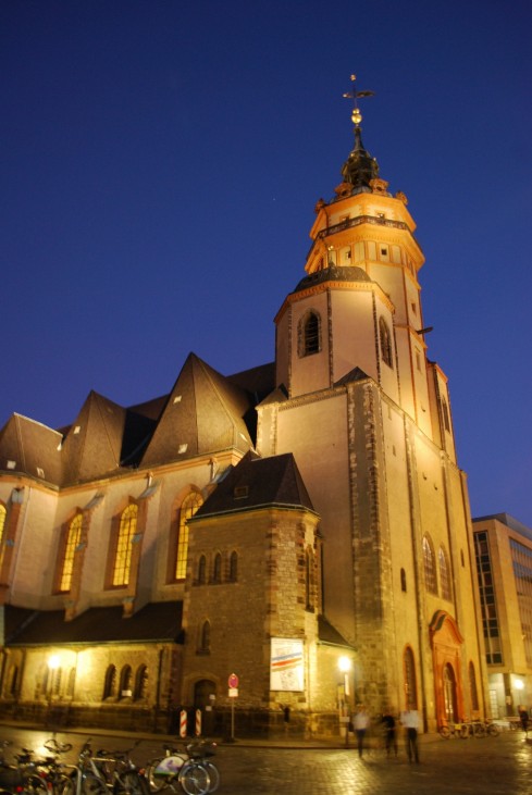 Nikolaikirche bei Nacht