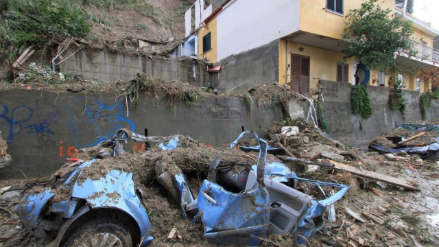 Storm damage in Catanzaro
