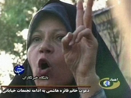 Faezeh Haschemi, Rafsandschani, Proteste, Mussawi, Iran, AP