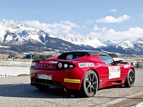 Tesla Roadster Monte Carlo Rallye
