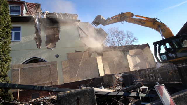 Haus der 'Zwickauer Terrorzelle' wird abgerissen