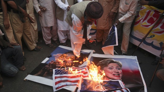 Anti-amerikanische Proteste in Pakistan