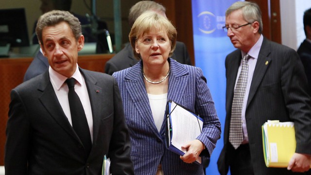 Nicolas Sarkozy und Angela Merkel
