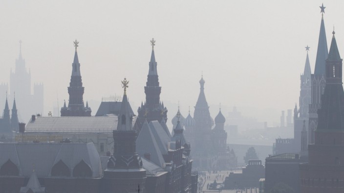 Smog und Extremhitze in Moskau