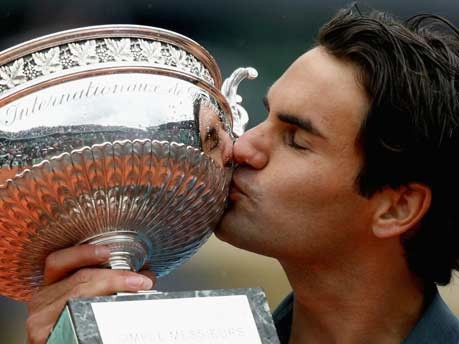 Roger Federer, Kuss, Getty Images
