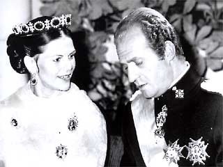 Silvia mit Juan Carlos von Spanien