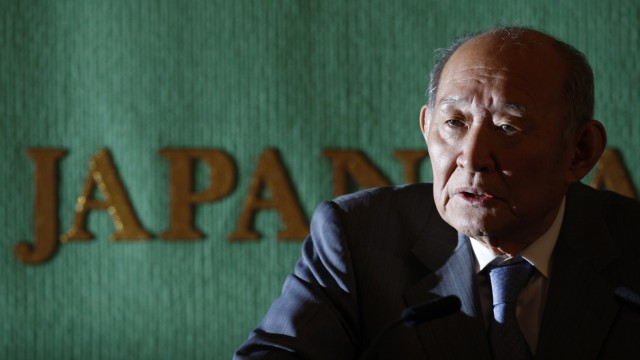 Japan's Finance Minister Hirohisa Fujii speaks during a news conference in Tokyo