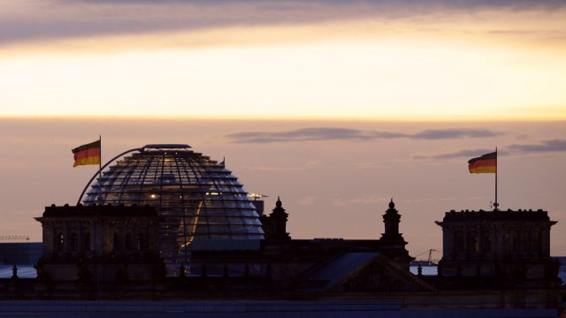 Reichstagkuppel im Morgengrauen