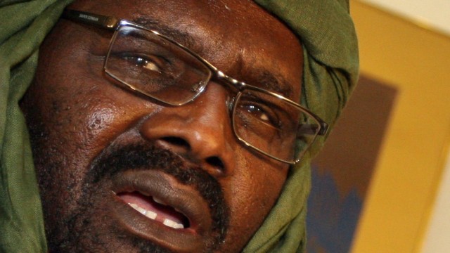 Krisenregion Darfur: Khalil Ibrahim auf einer Pressekonferenz nach einem Treffen mit dem Emir von Katar im Jahr 2009.