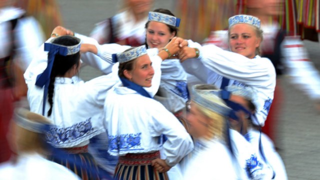 Estland Tallinn Euro Tanz