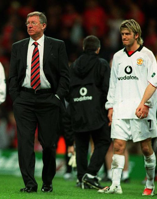 Alex Ferguson und David Beckham.