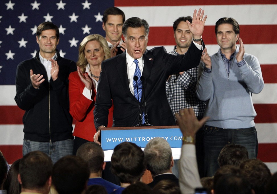 Mitt Romney, Ann Romney, Matt Romney, Josh Romney, Craig Romney, Tagg Romney