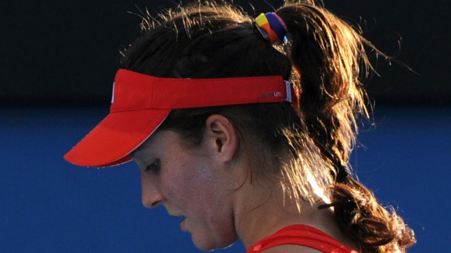 Australian Open: "Weil ich an gleiche Rechte für jeden glaube": Laura Robson, 17, mit regenbogenfarbenem Haarband bei den Australian Open.