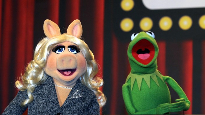 Miss Piggy und Kermit, der Frosch