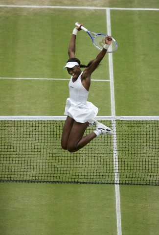 Wimbledon, Venus Williams jubelt über Einzug ins Finale, 2005