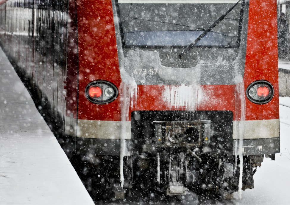 Münchner S-Bahn im Winter, 2010