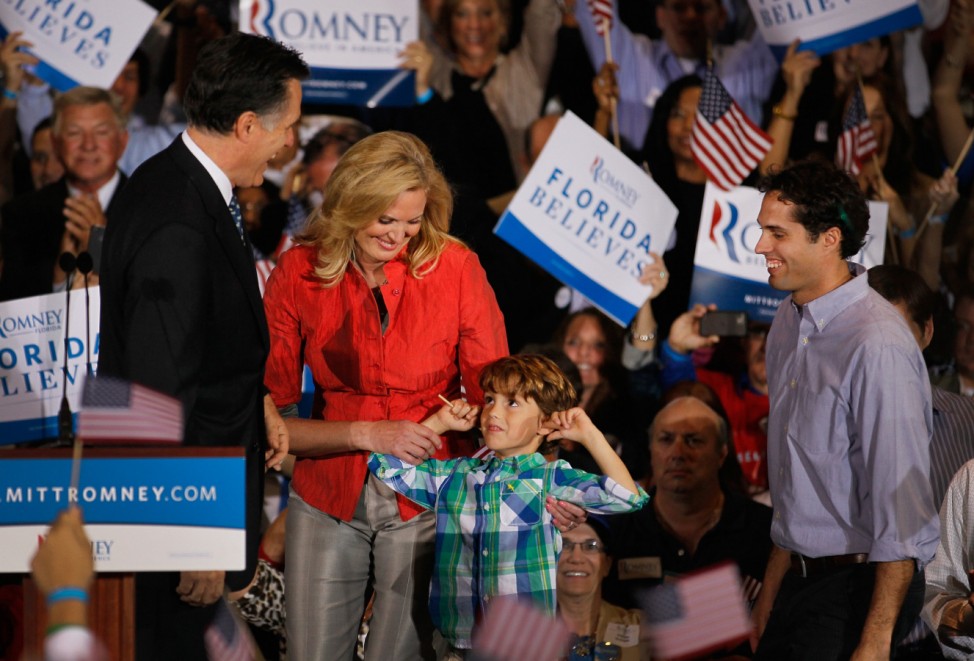 Mitt Romney Holds Florida Primary Night Party In Tampa