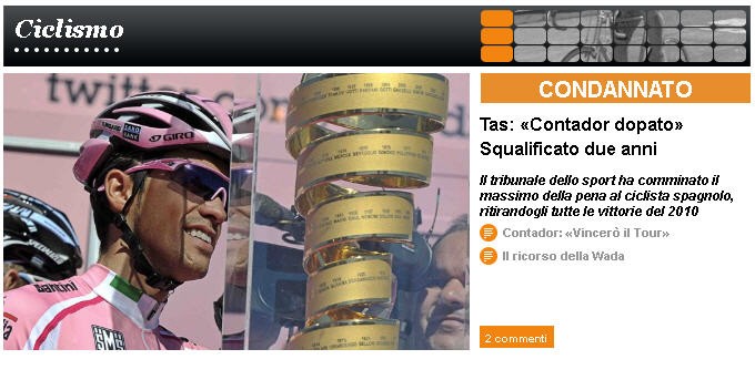 Pressestimmen Contador