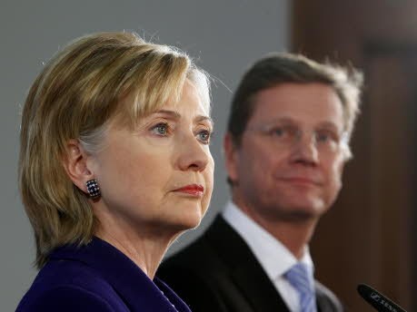 Hillary Clinton, Guido Westerwelle, AP