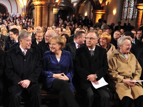 Horst Köhler, Angela Merkel, Hans-Jürgen Papier, Annette Schavan, dpa