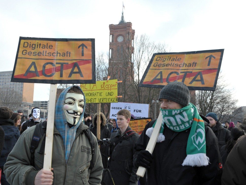 Anti-Acta-Demonstration in Berlin