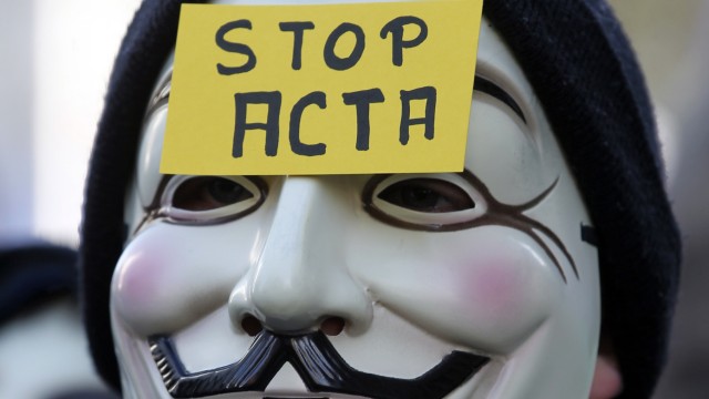 Demonstration gegen ACTA-Abkommen