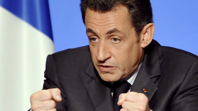 Nicolas Sarkozy tritt in Praesidentschaftswahlkampf ein