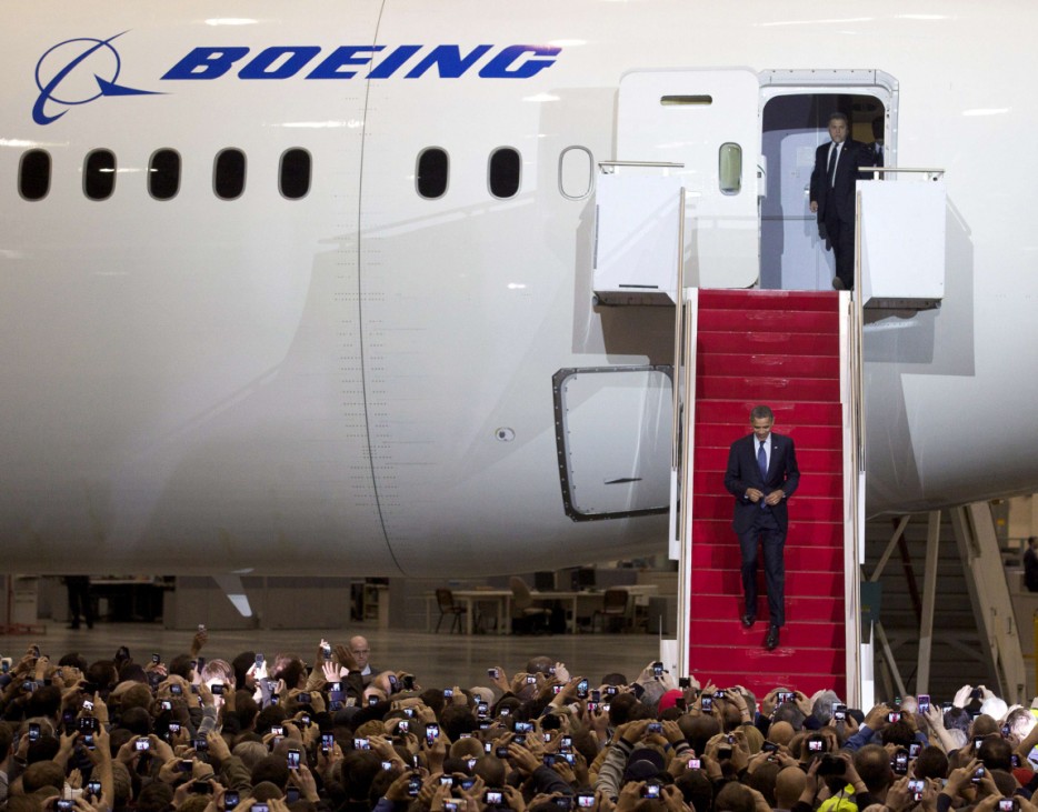 Obama Visits Boeing Plant To Discuss U.S. Economy