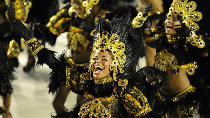 Karneval in Rio Tänzerinnen Unidos da Tijuca