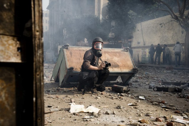 File photo of French photographer Remi Ochlik is seen in this picture taken in Cairo