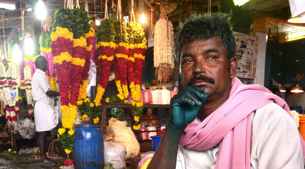 Koyambedu flower market in Chennai