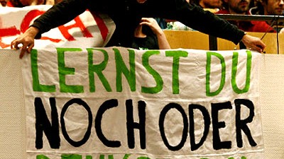 50 Jahre Studentenleben: Die Proteste gehen weiter: 2009 werden in Deutschland die Hörsäle besetzt.