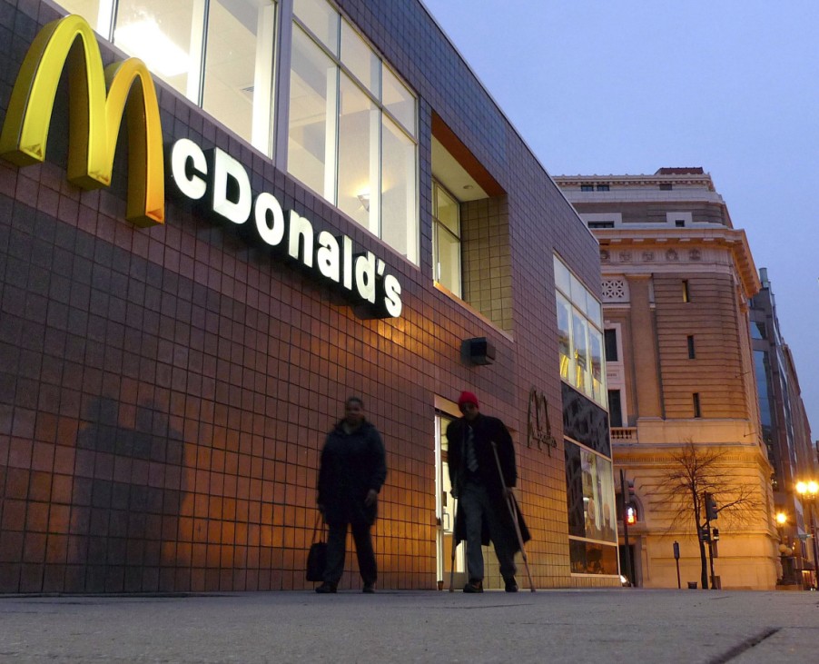 A McDonald's restaurant is seen in Washington D.C.