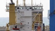 Liegt im Hafen von Aschdod: die "Francop"; AFP