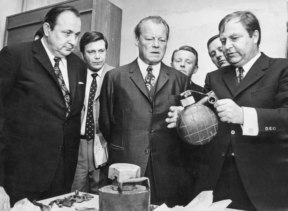 Bundeskanzler Willy Brandt besucht Bundeskriminalamt, 1972