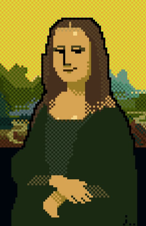 Pixel-Art, Mona Lisa
