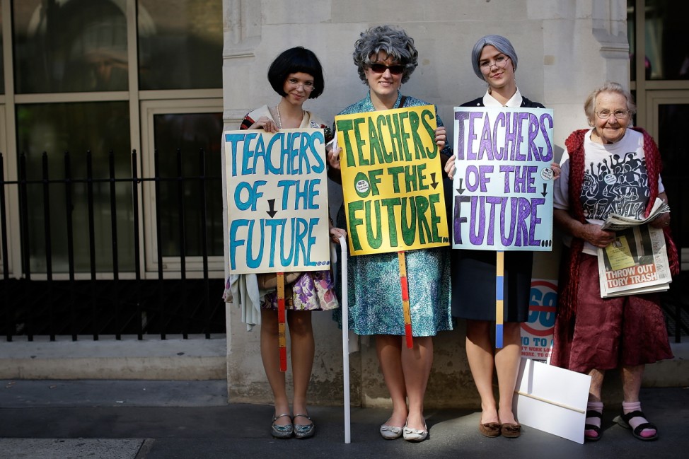 BESTPIX  London Based Teachers Hold Strike Action Over Government Pension Proposals