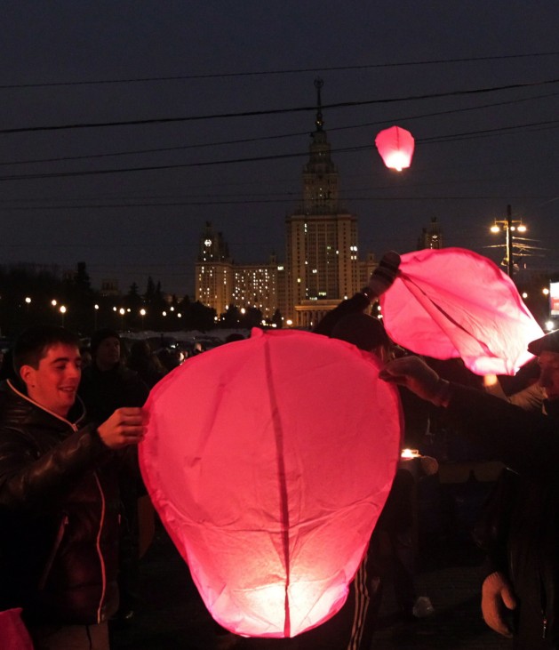 Earth Hour in Moscow