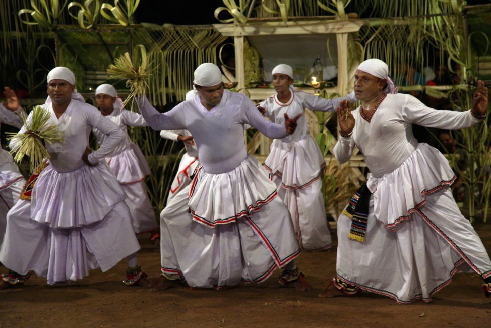 Gammaduwa ? a ritual Sri Lankan dance to invoke blessings durin