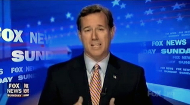 Santorum auf YouTube