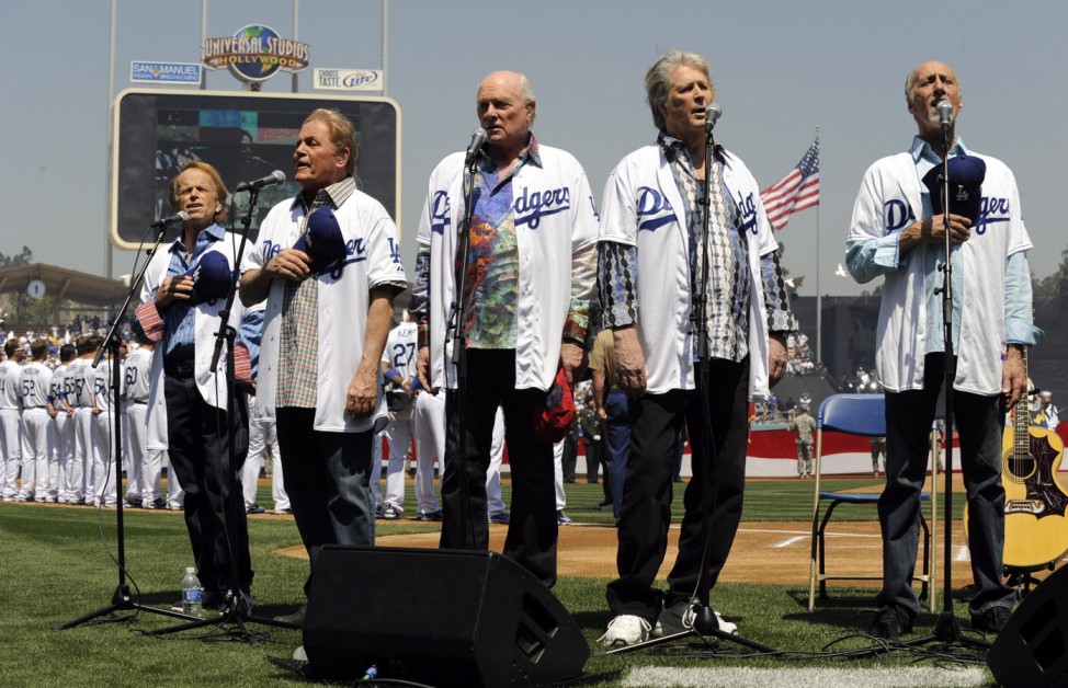 Beach Boys perform at Pittsburgh Pirates at Los Angeles Dodgers g