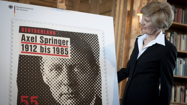 Vorstellung einer Sonderbriefmarke zum 100. Geburtstag von Axel Springer