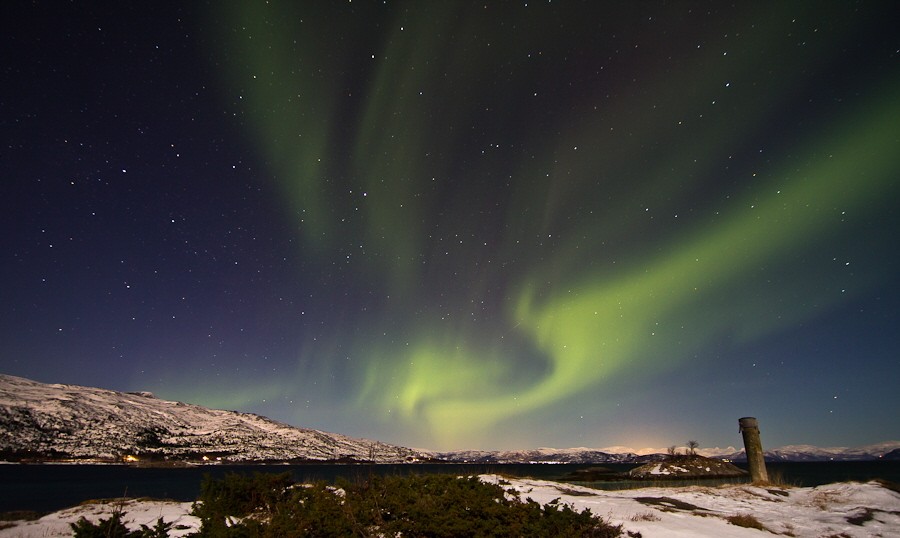 Leser schicken Fotos Bodø Norwegen Polarlicht