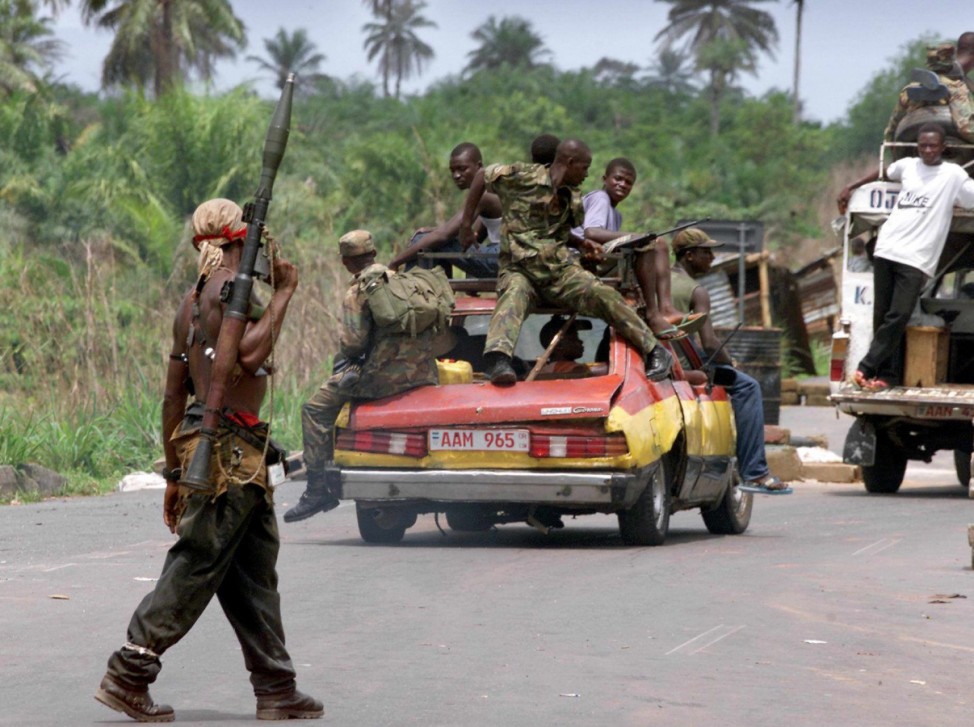 Rebellen-Kämpfer in Sierra Leone