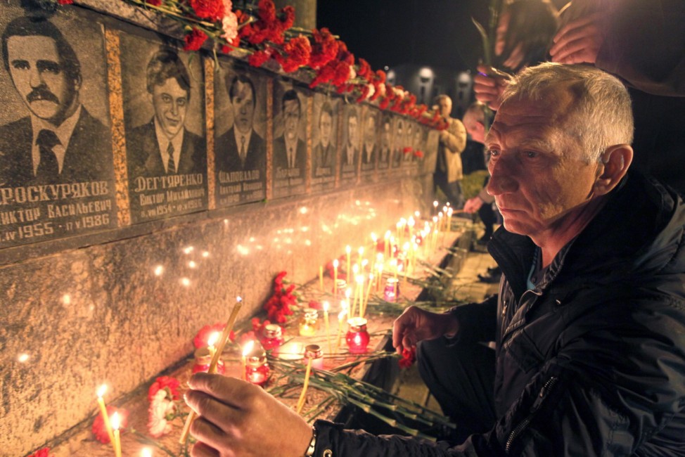 Ukrainians mark the 26th anniversary of Chernobyls tragedy.