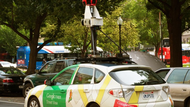 Ein Kamera-Auto ist im Juni 2011 in Washington, D.C., für Google Street View unterwegs.