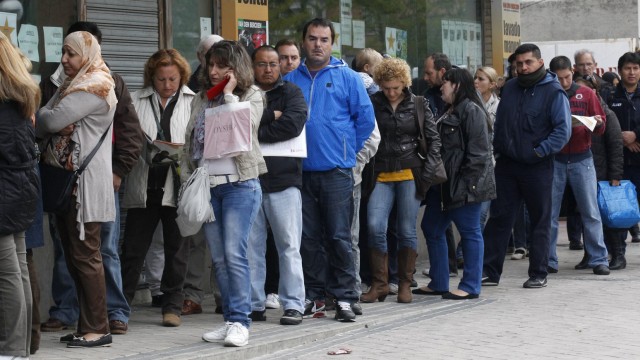 Spanien Arbeitslosigkeit Rezession